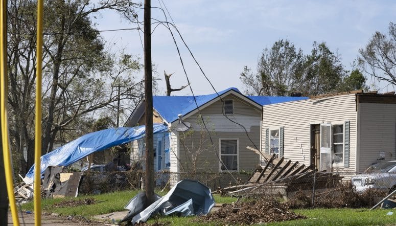 Adjuster working hurricane Laura