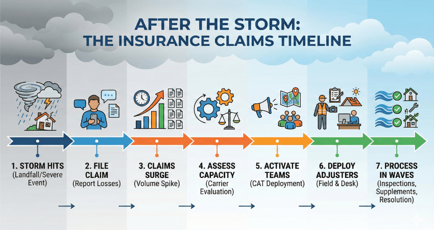 Insurance claims timeline after a disaster