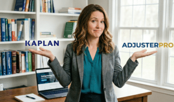 Compare Kaplan vs. AdjusterPro adjuster courses, including pros, cons, pricing, pass rates, and which option might fit you best