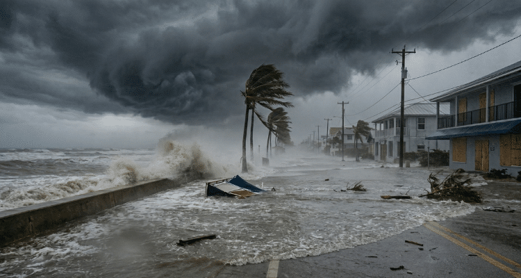 How do big storms and hurricanes affect adjuster salaries?