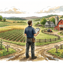 Article explaining what the difference between farm insurance and crop insurance for claims adjusters