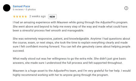 AdjusterPro customer service review