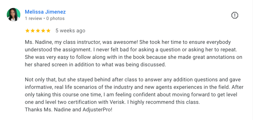 reviews for xactimate training course from Adjusterpro