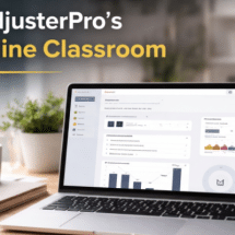 Article exploring what insurance claims adjuster online courses look like in AdjusterPro's new classroom
