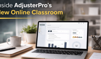 Article exploring what insurance claims adjuster online courses look like in AdjusterPro's new classroom