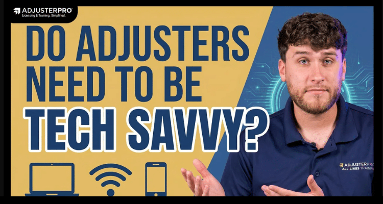 Video discussing whether insurance adjusters need to be tech savvy, what they use, and how it affects the job.
