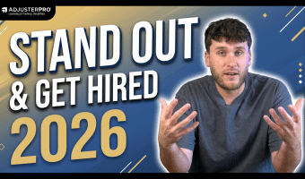 Video that breaks down how insurance adjusters can stand out and get hired in 2026 using insights from experienced adjusters and recruiters.