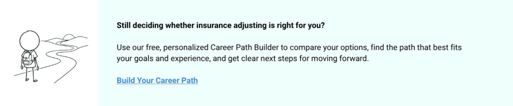 Insurance adjuster career path builder