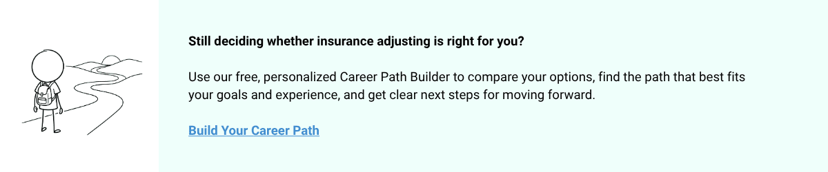Insurance adjuster career path builder