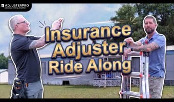 Ride along with insurance adjuster as they inspect a real claim