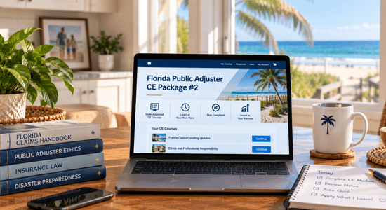 Continuing education package fo Florida Public Adjusters