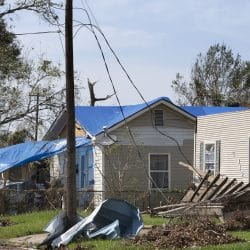 Adjuster working hurricane Laura
